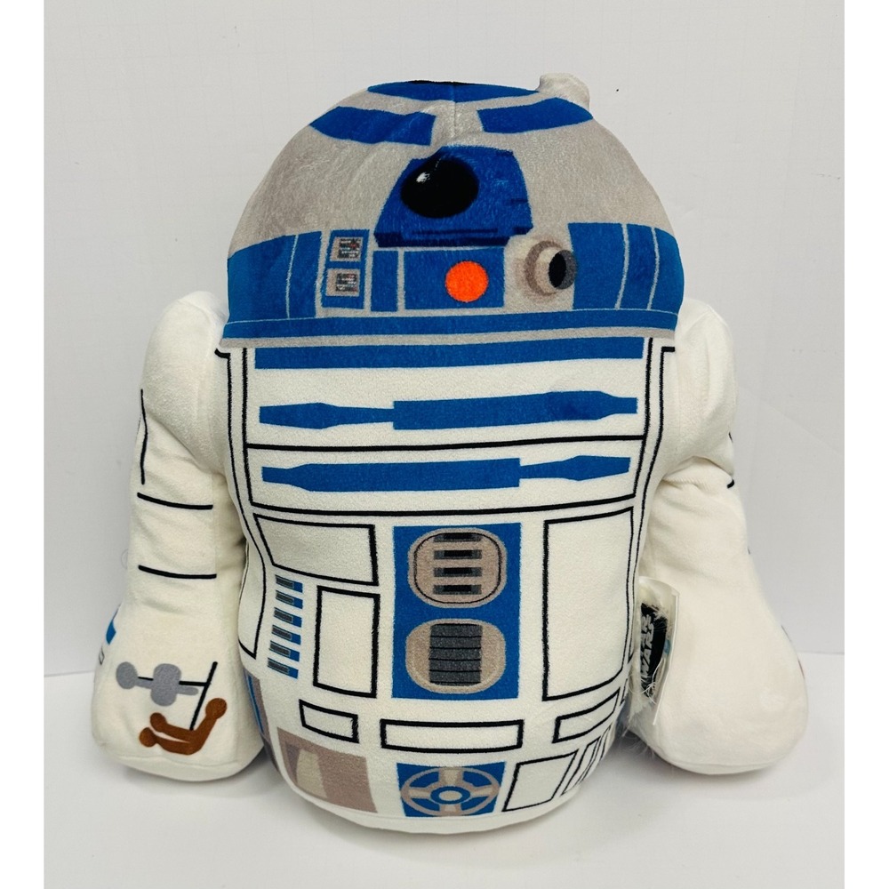 Star Wars R2-D2 Robot Plush Pillow The Northwest Group Blue White 12x15in